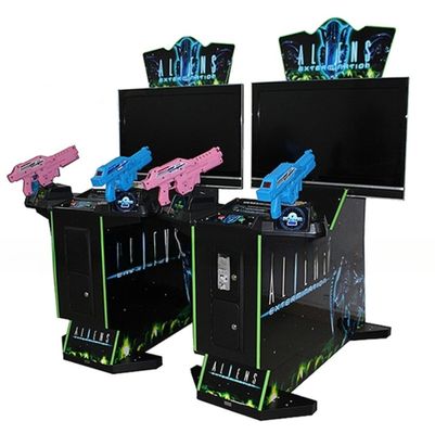 Good price Dreamland coin operated video games 4 in 1 double shooting gun game machines aliens shooting arcade game machine online