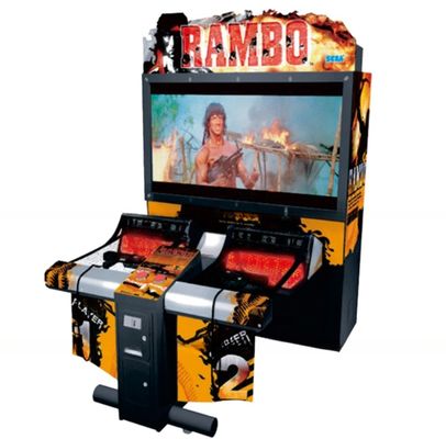 Good price Amusement park coin operated 55LCD simulator gun shooting Rambo arcade machine online