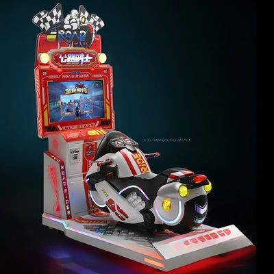 Goede prijs Dreamland exclusieve munt bediend 26 inch HD super auto game machine kinderen wegrijder kinderen motorfiets arcade auto games online