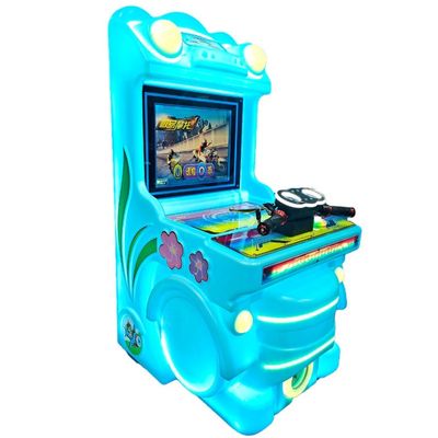 Buon prezzo Dreamland colorato autobus bambini macchina di gioco moneta azionato plastica motocicletta macchina arcade per i bambini terra in linea