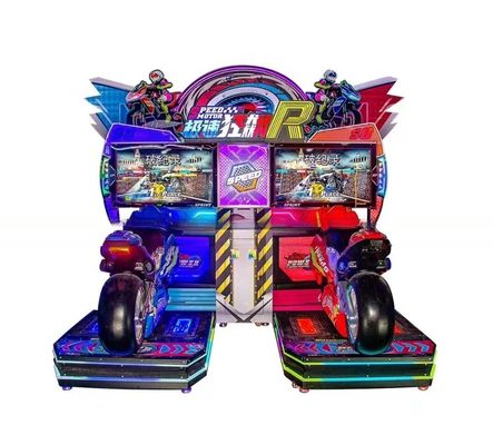 Bon prix Speed R Double Joueurs Motocycle Arcade Machine de jeu Opération de pièce de monnaie en ligne