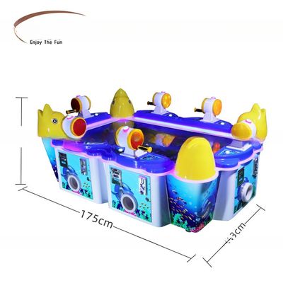 Buen precio 47 pulgadas 6 jugadores de peces máquina de juegos de mesa para niños máquina de arcade para el centro de juegos en línea