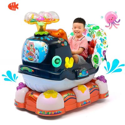 Buen precio Fábrica de máquinas de juegos Dreamland Kiddie Rides Coin Operado Baby QQ Ballena Kiddie paseo con música en línea