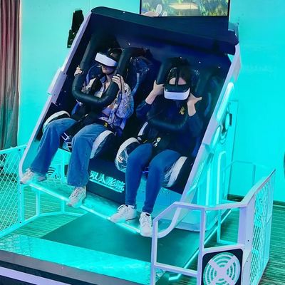 Buon prezzo Parco di divertimenti Dreamland giochi arcade simulatore VR 9D 2 posti 720 VR simulazione di volo in linea