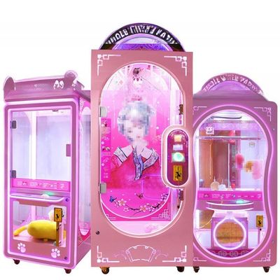 Guter Preis Kommerzielle Transparente Glas Plüsch Puppen Klauenmaschine Geschenkpreis gefülltes Spielzeug Kran Arcade-Maschine Online