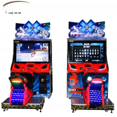 良い値段 スノーモビルのアーケードゲーム 42LCD HDディスプレイのオートバイシミュレーター オンライン
