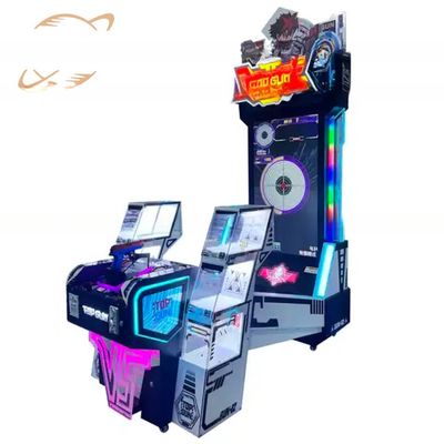 良い値段 2人のプレイヤー インタラクティブな射撃ゲームマシン 新しいカラー 明るい オンライン