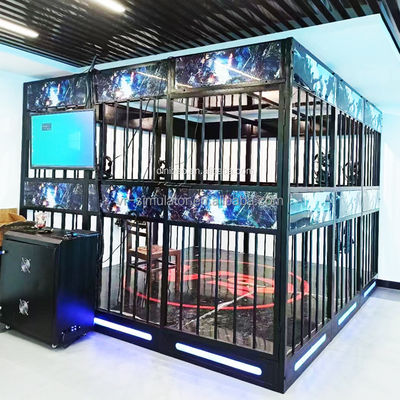 Guangzhou Virtual Reality VR Battle Arcade 9dvr 4 Person Multiplayer VR Shooting Zombie Games Room