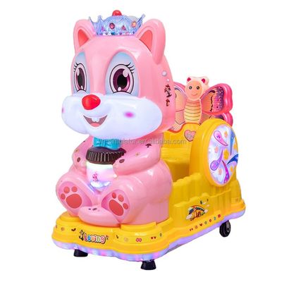 良い値段 屋内遊園地 子供のトークン スウィングゲームマシン 赤ちゃん 可愛いリス キッディライド 販売 オンライン