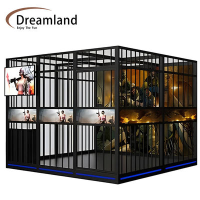 Good price Dreamland 9d simulator shooting game machine 4 players vr room vr arcade zombie shooting game machine online