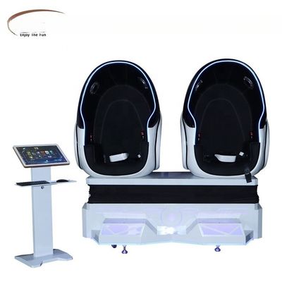 قیمت خوب دلملند 9D VR تجهیزات سرگرمی دو نفره VR صندلی سینما 9D VR صندلی تخم مرغ واقعیت مجازی آنلاین