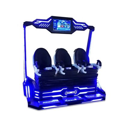 Crazy 9d Virtual Reality Simulator Equipment 3 Person For Entertainment