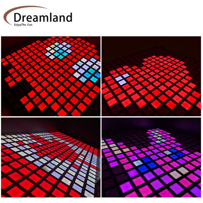 Active Game Led Floor 30x30cm Jump Games Floor Led Activate Game System Room For Gaming Room